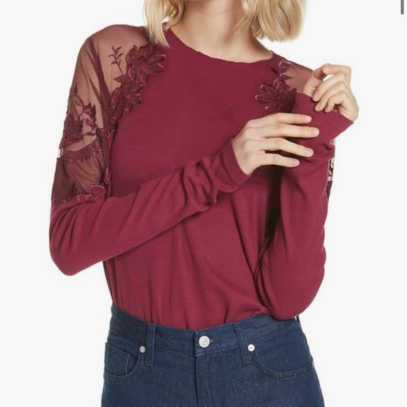 Free People Womens Daniella Illusion Basic T-Shirt - Picture 1 of 3